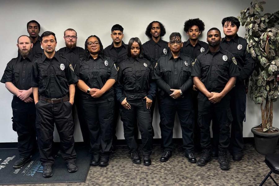 group of 12 security officers
